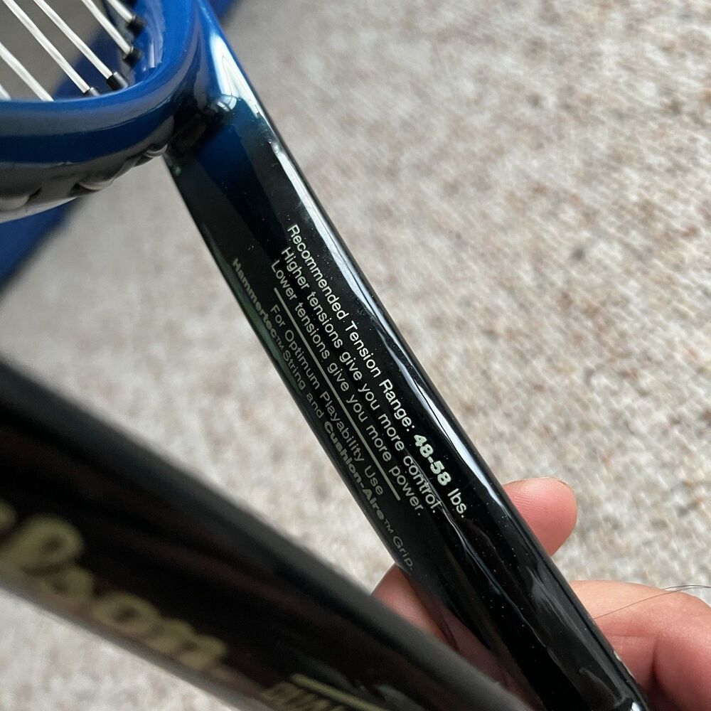 Wilson Hammer System 7.2 Tennis Racket w/ Original Carry Bag Vintage Size 4 1/2 - Picture 7 of 11